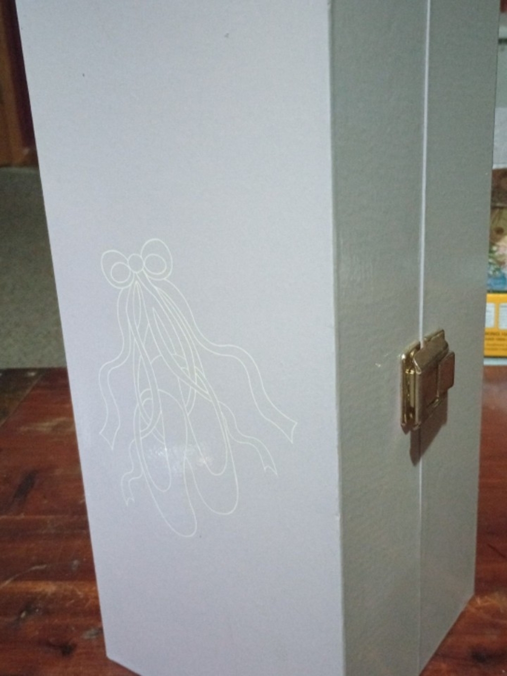 Decorative Light Purple Storage Box with Gold Latch